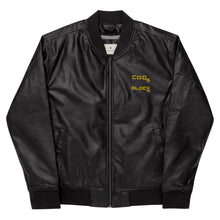 Load image into Gallery viewer, Leather Bomber Jacket
