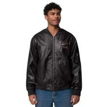 Load image into Gallery viewer, Leather Bomber Jacket