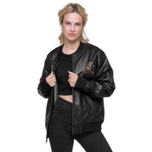 Load image into Gallery viewer, Leather Bomber Jacket