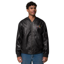 Load image into Gallery viewer, Leather Bomber Jacket
