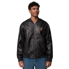 Load image into Gallery viewer, Leather Bomber Jacket
