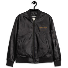 Load image into Gallery viewer, Leather Bomber Jacket