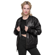 Load image into Gallery viewer, Leather Bomber Jacket