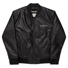 Load image into Gallery viewer, Leather Bomber Jacket