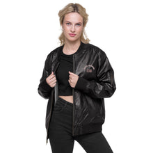 Load image into Gallery viewer, Leather Bomber Jacket