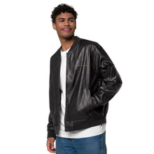 Load image into Gallery viewer, Leather Bomber Jacket