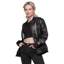 Load image into Gallery viewer, Leather Bomber Jacket