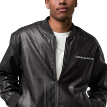 Load image into Gallery viewer, Leather Bomber Jacket