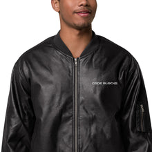 Load image into Gallery viewer, Leather Bomber Jacket