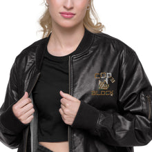 Load image into Gallery viewer, Leather Bomber Jacket