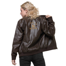 Load image into Gallery viewer, Leather Bomber Jacket