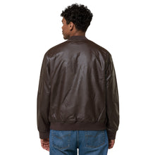 Load image into Gallery viewer, Leather Bomber Jacket