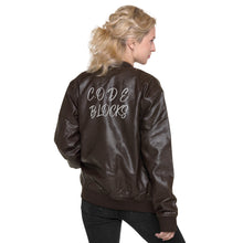 Load image into Gallery viewer, Leather Bomber Jacket