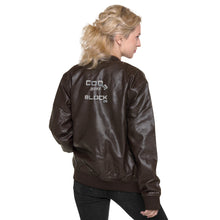 Load image into Gallery viewer, Leather Bomber Jacket
