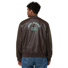 Load image into Gallery viewer, Leather Bomber Jacket