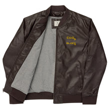 Load image into Gallery viewer, Leather Bomber Jacket