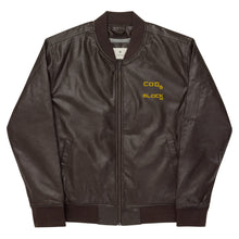 Load image into Gallery viewer, Leather Bomber Jacket