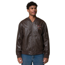 Load image into Gallery viewer, Leather Bomber Jacket