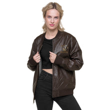 Load image into Gallery viewer, Leather Bomber Jacket