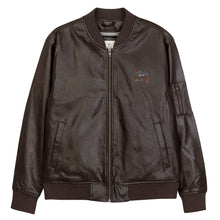 Load image into Gallery viewer, Leather Bomber Jacket
