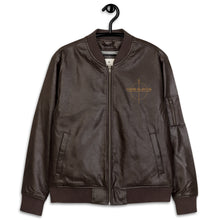 Load image into Gallery viewer, Leather Bomber Jacket
