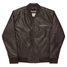 Load image into Gallery viewer, Leather Bomber Jacket