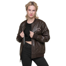 Load image into Gallery viewer, Leather Bomber Jacket