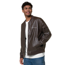 Load image into Gallery viewer, Leather Bomber Jacket