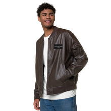 Load image into Gallery viewer, Leather Bomber Jacket