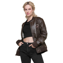 Load image into Gallery viewer, Leather Bomber Jacket