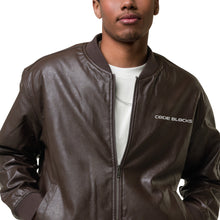 Load image into Gallery viewer, Leather Bomber Jacket