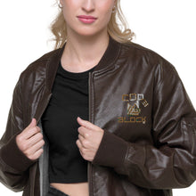 Load image into Gallery viewer, Leather Bomber Jacket