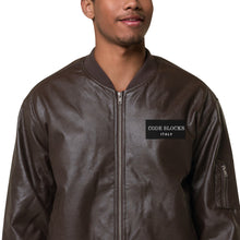 Load image into Gallery viewer, Leather Bomber Jacket