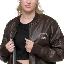 Load image into Gallery viewer, Leather Bomber Jacket