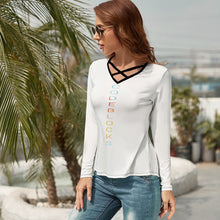 Load image into Gallery viewer, Women's V-Neck Long Sleeve T-Shirt