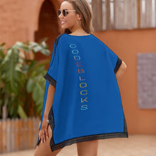 Load image into Gallery viewer, Loose Short Sleeve Beach Swim Cover