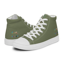 Load image into Gallery viewer, Men’s high top canvas shoes