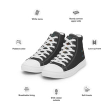 Load image into Gallery viewer, Men’s high top canvas shoes