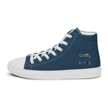 Load image into Gallery viewer, Men’s high top canvas shoes