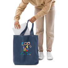 Load image into Gallery viewer, Organic denim tote bag