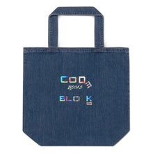 Load image into Gallery viewer, Organic denim tote bag