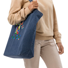 Load image into Gallery viewer, Organic denim tote bag
