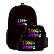 Load image into Gallery viewer, 17-inch School Bag (fishbone) + Thermal Insulation Bag + Pencil Case