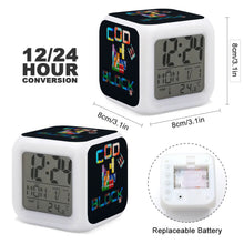 Load image into Gallery viewer, Colorful color changing alarm clock