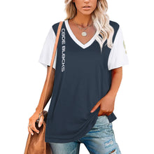 Load image into Gallery viewer, Ladies V-Neck Short Sleeve T-Shirt NZ109