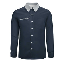 Load image into Gallery viewer, Peach Velvet Casual One Pocket Long Sleeve Shirt