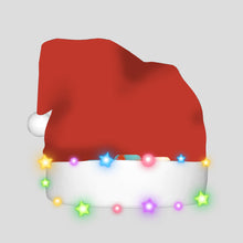 Load image into Gallery viewer, Adult Plush Glowing Christmas Hat