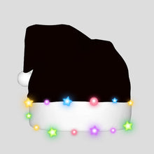 Load image into Gallery viewer, Adult Plush Glowing Christmas Hat