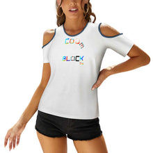 Load image into Gallery viewer, Crewneck casual solid color short sleeve-Single graph