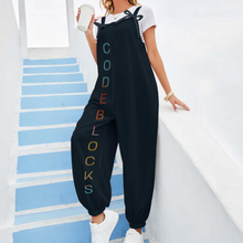 Load image into Gallery viewer, Loose Bow Strap Suspender Jumpsuit